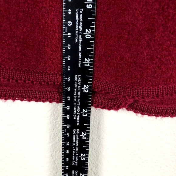 Vintage Carol Reed Blazer Jacket Red Wool Cropped Silver Detail Buttons Size 8 - Picture 8 of 12